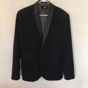 H&M size 42 jacket with a faux leather lapel